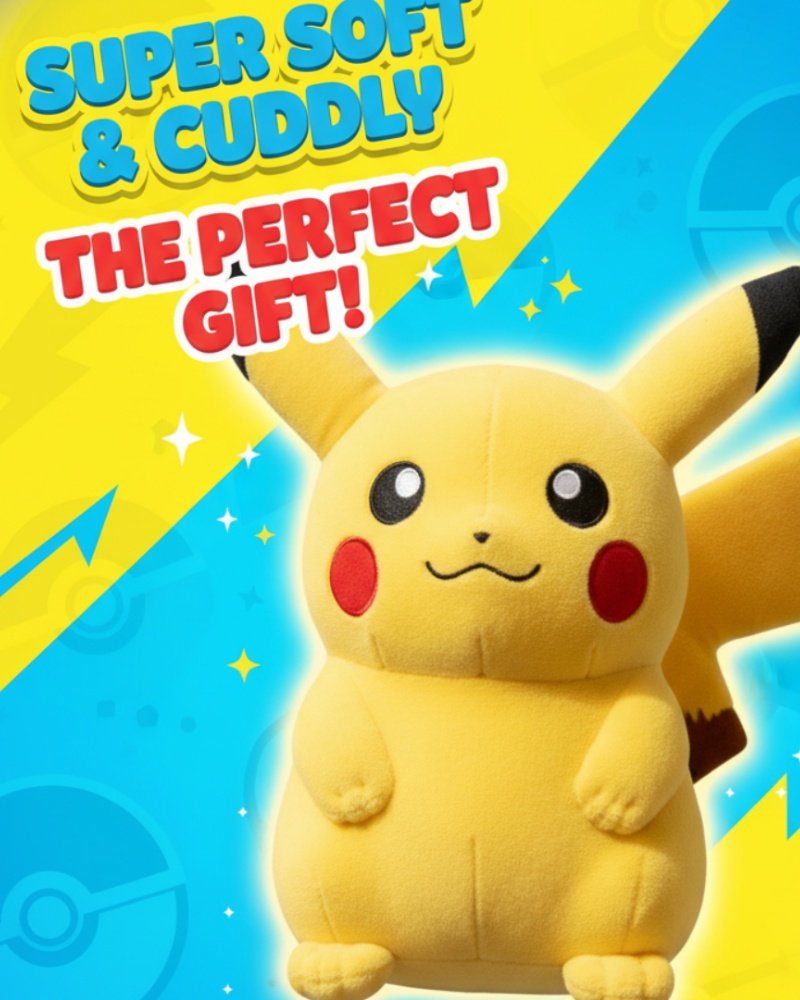 Softvibe Cute Pikachu Soft Toy for Kids - Image 3